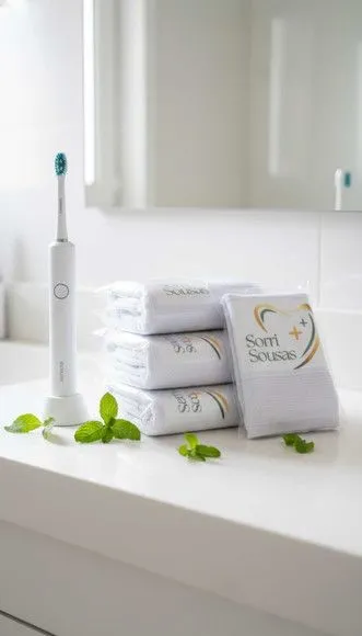 Toalha de Mão Personalizada - Brinde Corporativo - artesanato feito à mão por Innovare Studio