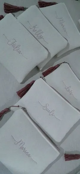 Necessaire personalizada - linho - foto 5