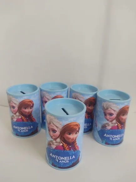 Cofrinho Frozen Personalizado - artesanato feito à mão por creativitybynina
