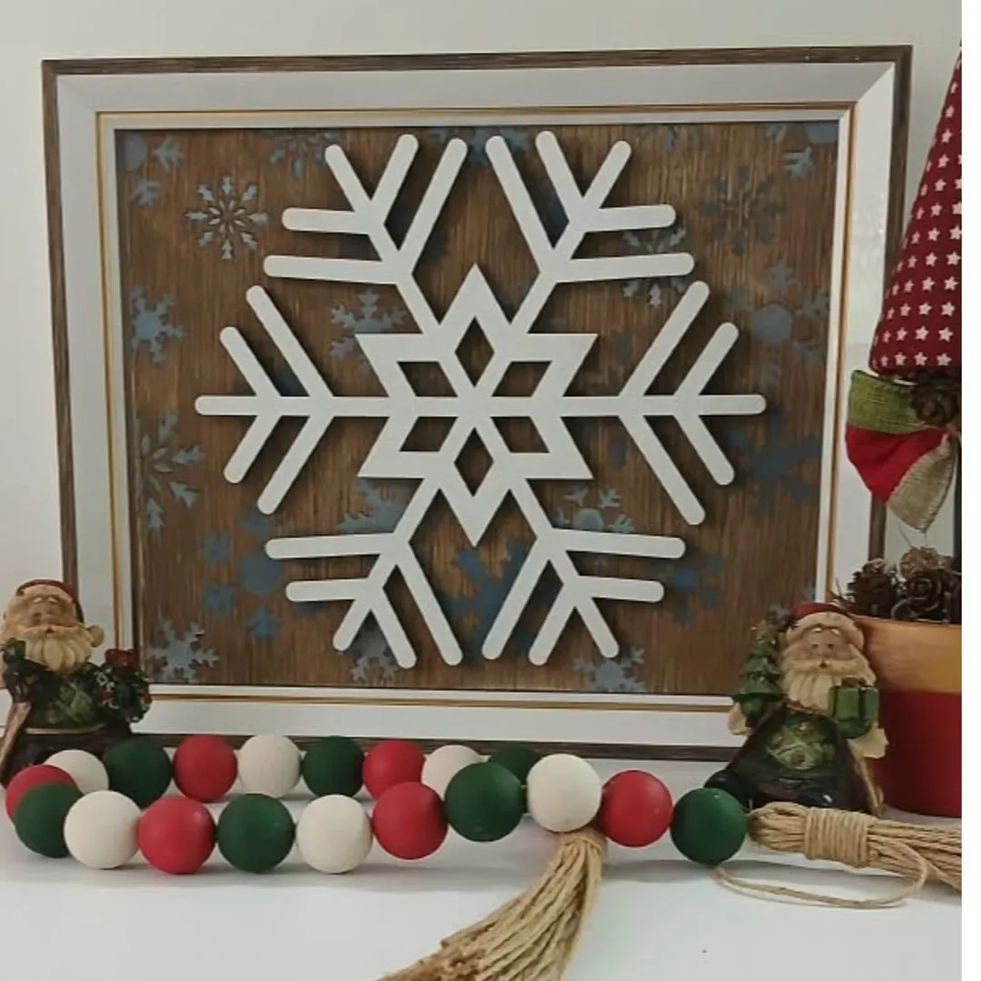 Quadro Decorativo Floco de Neve - Natal - foto 5