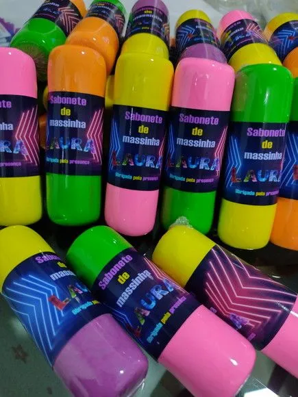 Lembrancinha Festa Infantil Personalizada Sabonete Magico - artesanato feito à mão por Juliana Biz - casa e bem estar
