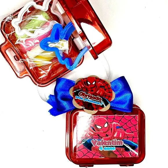 Mini Maleta com Massinhas Homem Aranha Personalizada - foto 2
