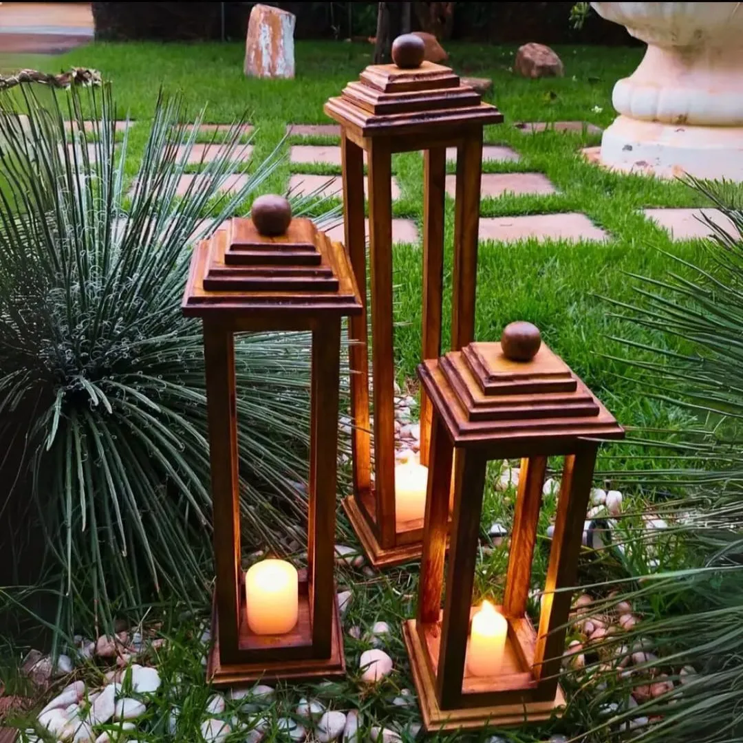 Trio de luminária marroquina