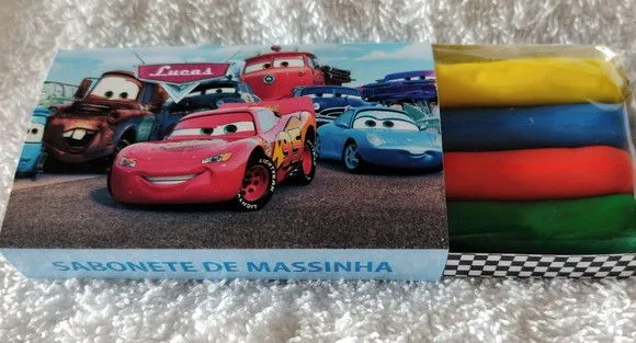 Sabonete Mágico Vira Massinha - Lembrancinha Infantil Carros - foto 2