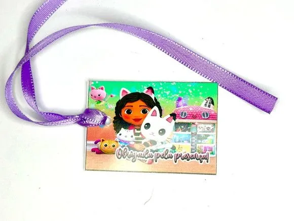 Tag Casa Mágica da Gabby Personalizada - feito à mão por Mi Papelaria Criativa