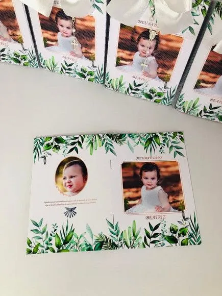 Livro de Orações Luxo com Foto para Batismo - foto 3