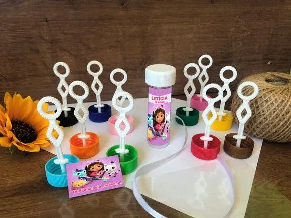 Bolinha de Sabão a Casa Mágica da Gabby Personalizado - artesanato feito à mão por creativitybynina