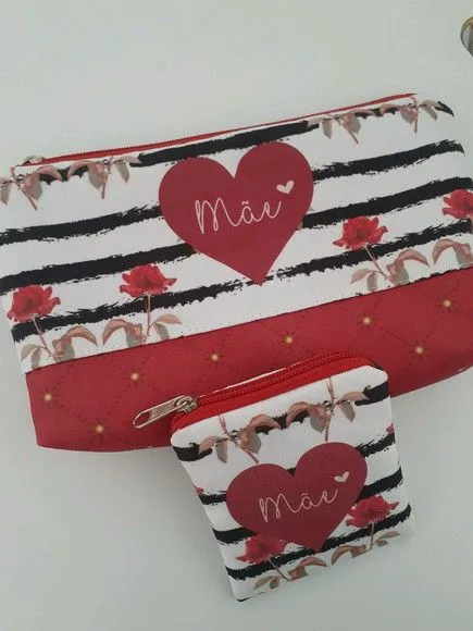 Kit necessaire e porta moedas Mãe - foto 3