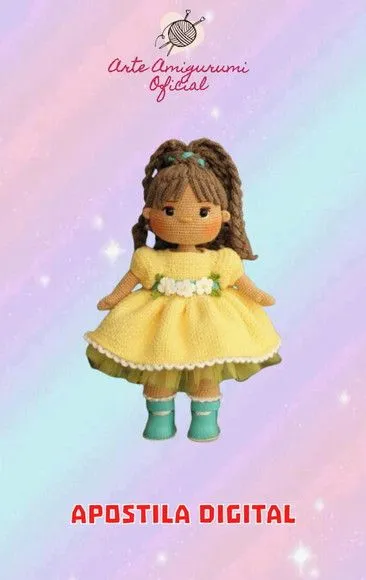 Receita Boneca Loresima - Amigurumi - feito à mão por Arte Amigurumi Oficial