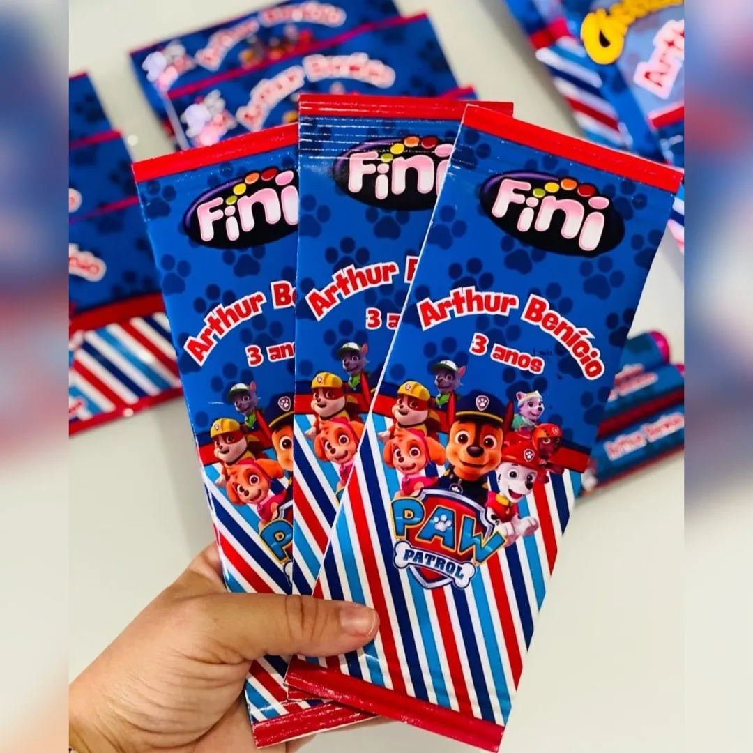 Bala finni personalizada lembrancinha - artesanato de ateliê Rocha