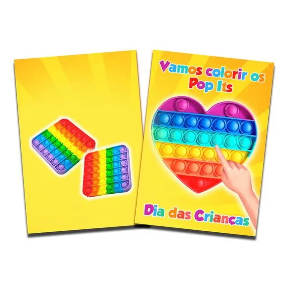 Revistas Para Colorir Lembrança Dia Das Crianças Pop It