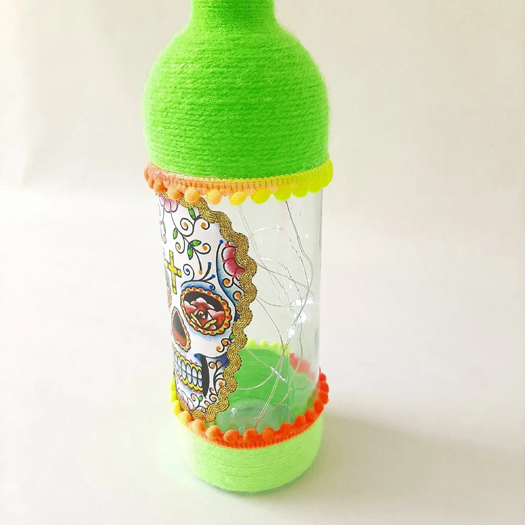 Luminária Garrafa Caveira Mexicana - foto 2
