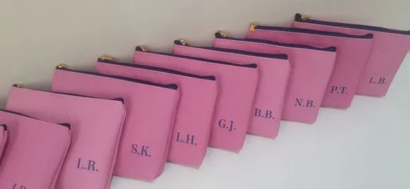 Necessaire personalizada - Rosa e azul - foto 3