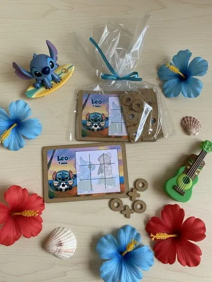 Jogo da Velha - Stitch Personalizado - artesanato feito à mão por Mi Papelaria Criativa