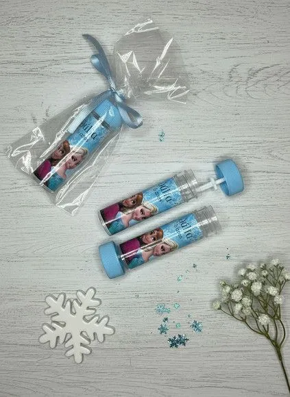 Bolha de Sabão - Frozen Personalizado - artesanato feito à mão por Mi Papelaria Criativa
