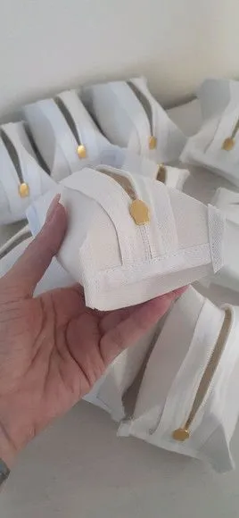 Necessaire mini box - branco e dourado - foto 4
