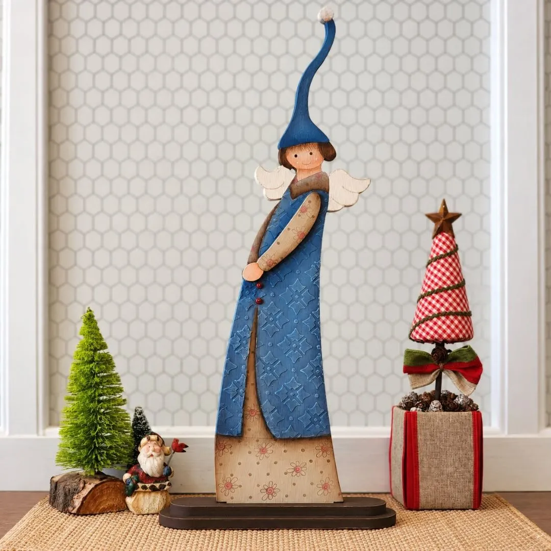 Anjo de Madeira - Anjo Natal - foto 2