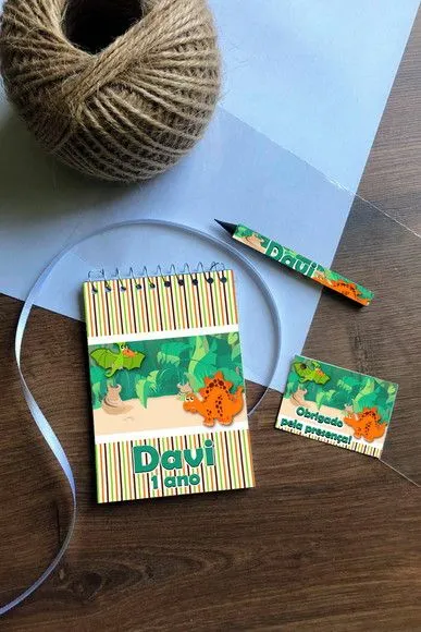 Bloquinho Dinossauro Personalizado