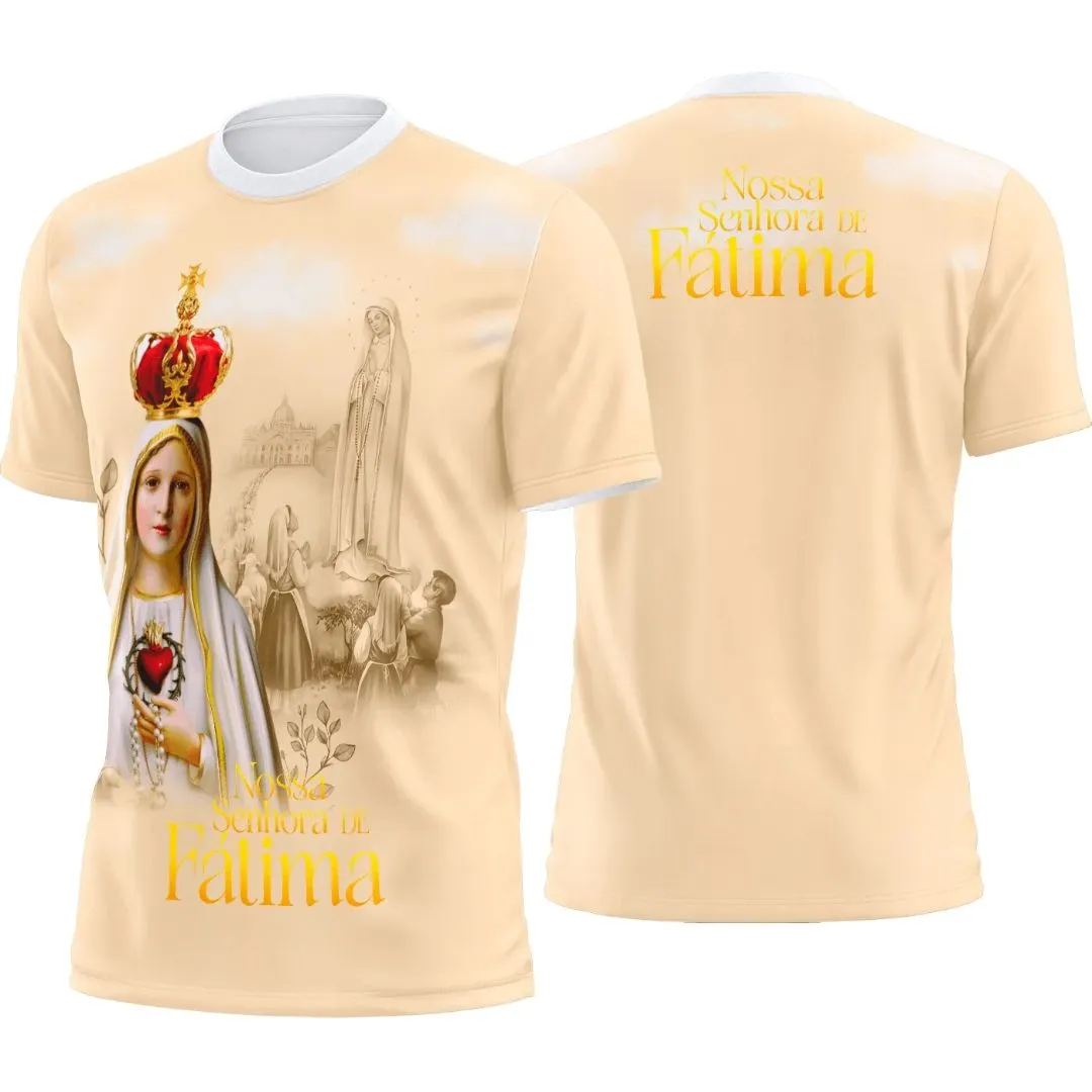 Camisa Nossa Senhora de Fátima - artesanato de JD PRINT 3D