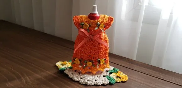 Capa para Adoçante - Vestidinho Tangerina - foto 2