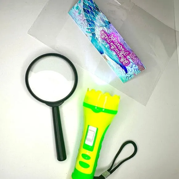 Lupa + Lanterninha Calda de Sereia Personalizada - feito à mão por Mi Papelaria Criativa