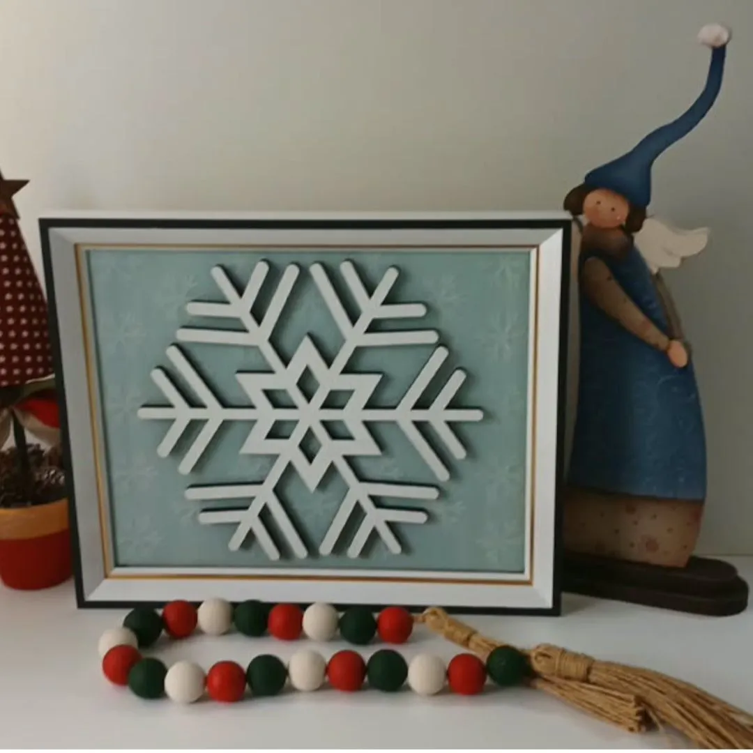 Quadro Decorativo Floco de Neve - Natal - foto 4