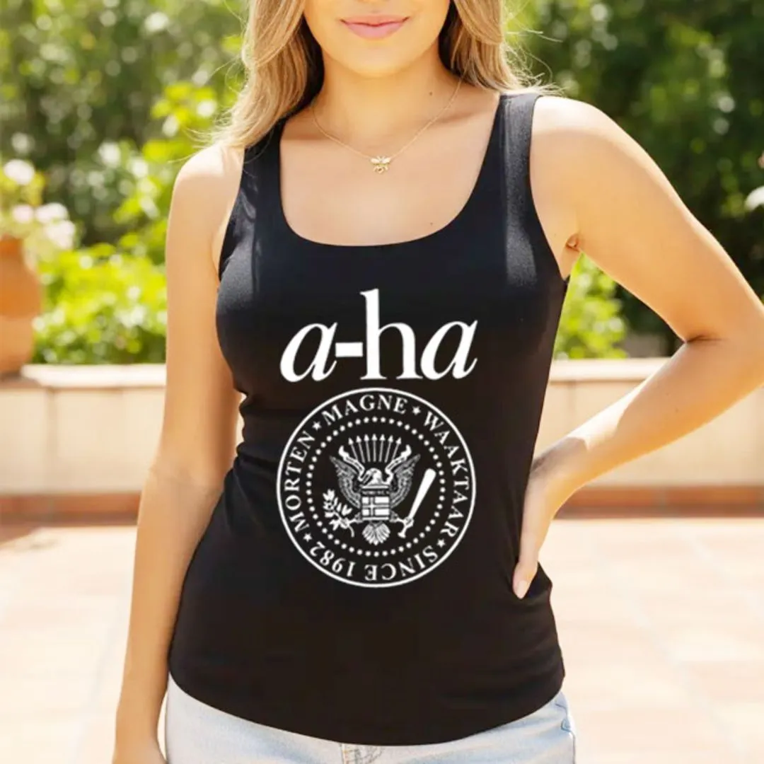 Camiseta regata a-Ha, estampa exclusiva, cores variadas tamanhos unisex - foto 2
