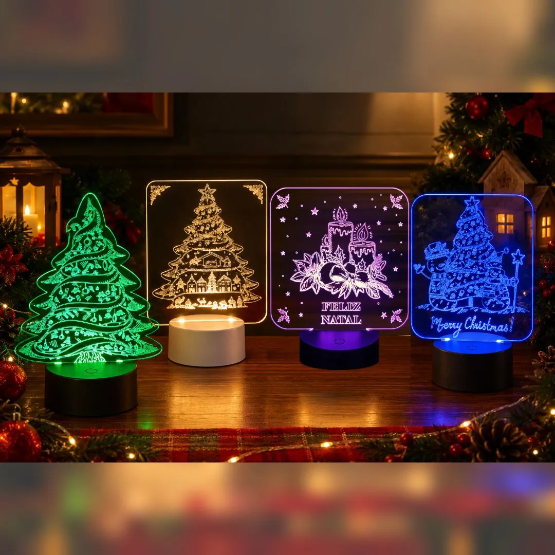 Luminárias Natalinas - artesanato de LeJu Art Decor