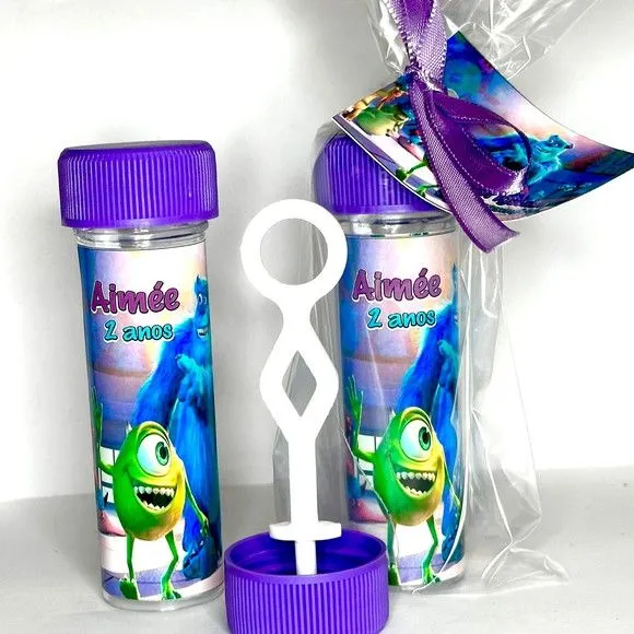 Bolinha de Sabão Monstros Sa Personalizada - artesanato feito à mão por Mi Papelaria Criativa