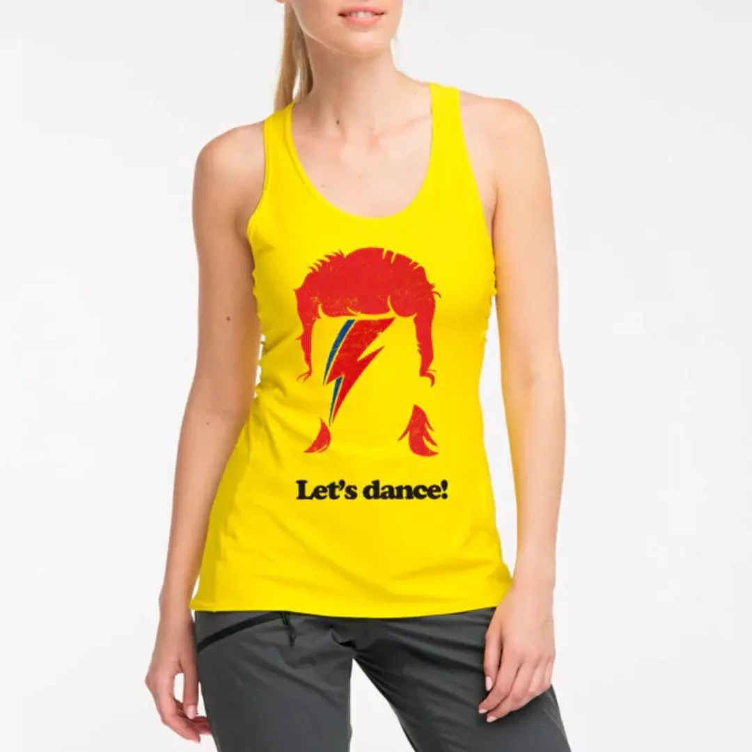 Camiseta regata David Bowie, estampa letś dance exclusiva tamanhos unisex - foto 2