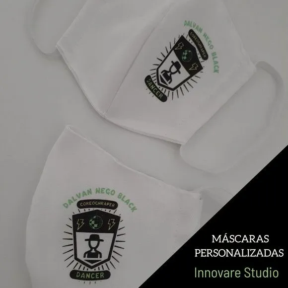 MÁSCARA DE PROTEÇÃO PERSONALIZADA - feito à mão por Innovare Studio