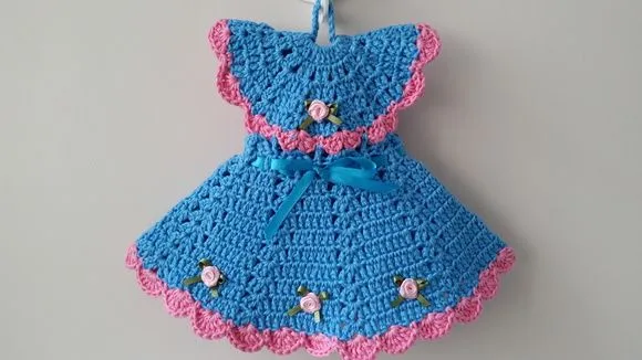 Pegador de Panelas Vestido Safira (20 cm x 15 cm ) - foto 2
