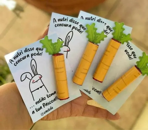 Lembrancinha de Páscoa Personalizada - feito à mão por Mi Papelaria Criativa