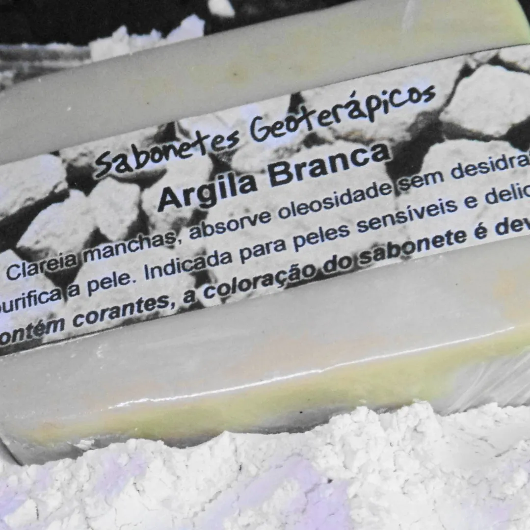 Sabonetes Geoterápicos - Argila Branca - foto 2