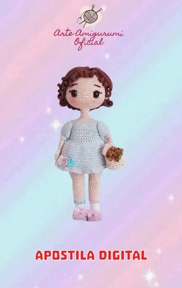 Receita Boneca Amy - Amigurumi - artesanato feito à mão por Arte Amigurumi Oficial