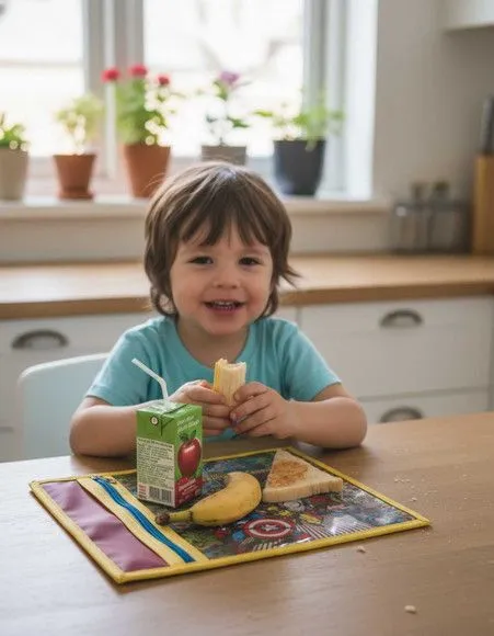 Jogo Americano Infantil com Porta Talheres - artesanato feito à mão por Innovare Studio