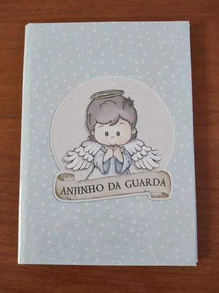 Caderno Capa Dura 1/4 Brochura 48fls Anjinho da Guarda