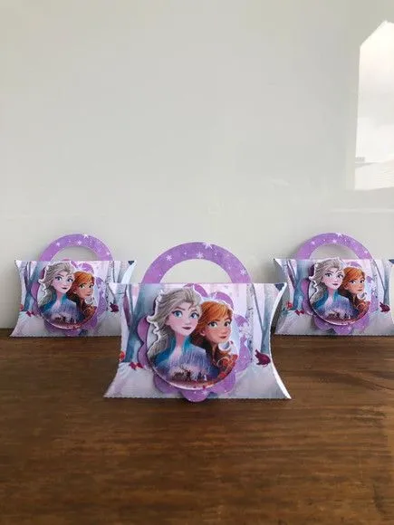 Caixa Travesseiro Com Alça Frozen