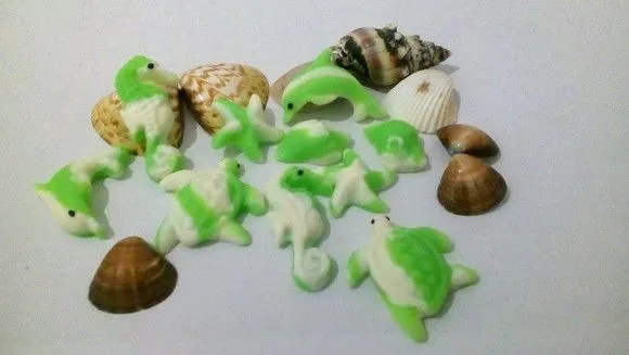 Mix Aplique para laço estrela golfinho tartaruga cavalo mar