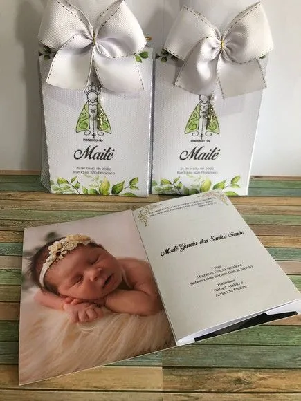 Livro De Orações Luxo Com Foto Para Batismo - foto 2