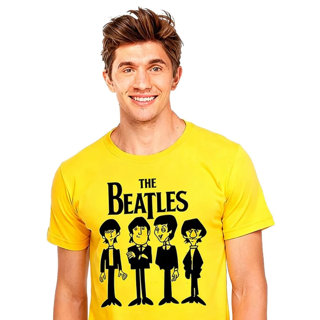 Camiseta The Beatles desenho animado, exclusiva tamanhos unisex, cores variadas - foto 2