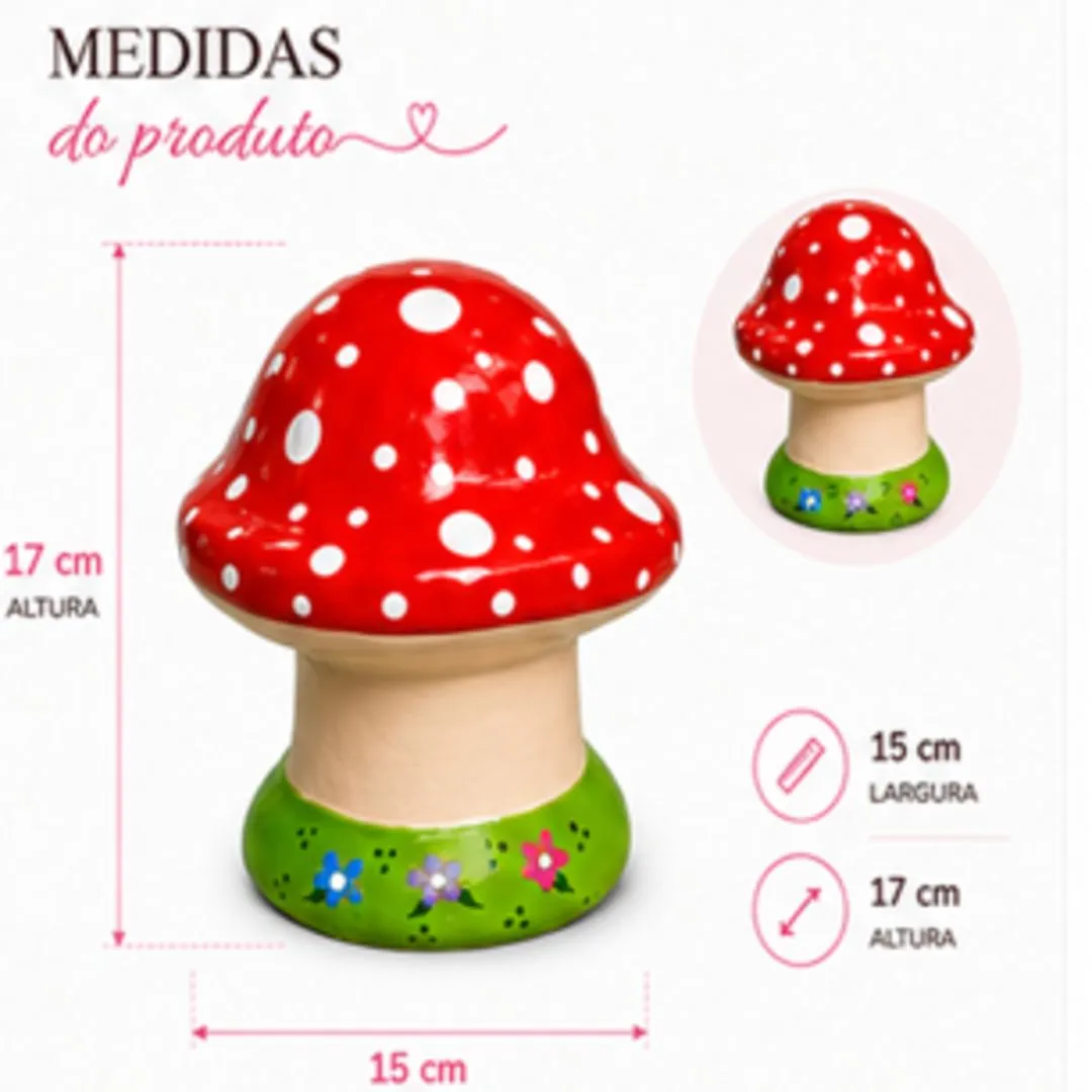 Cogumelo de Decoração para Jardim Artesanal. - foto 4