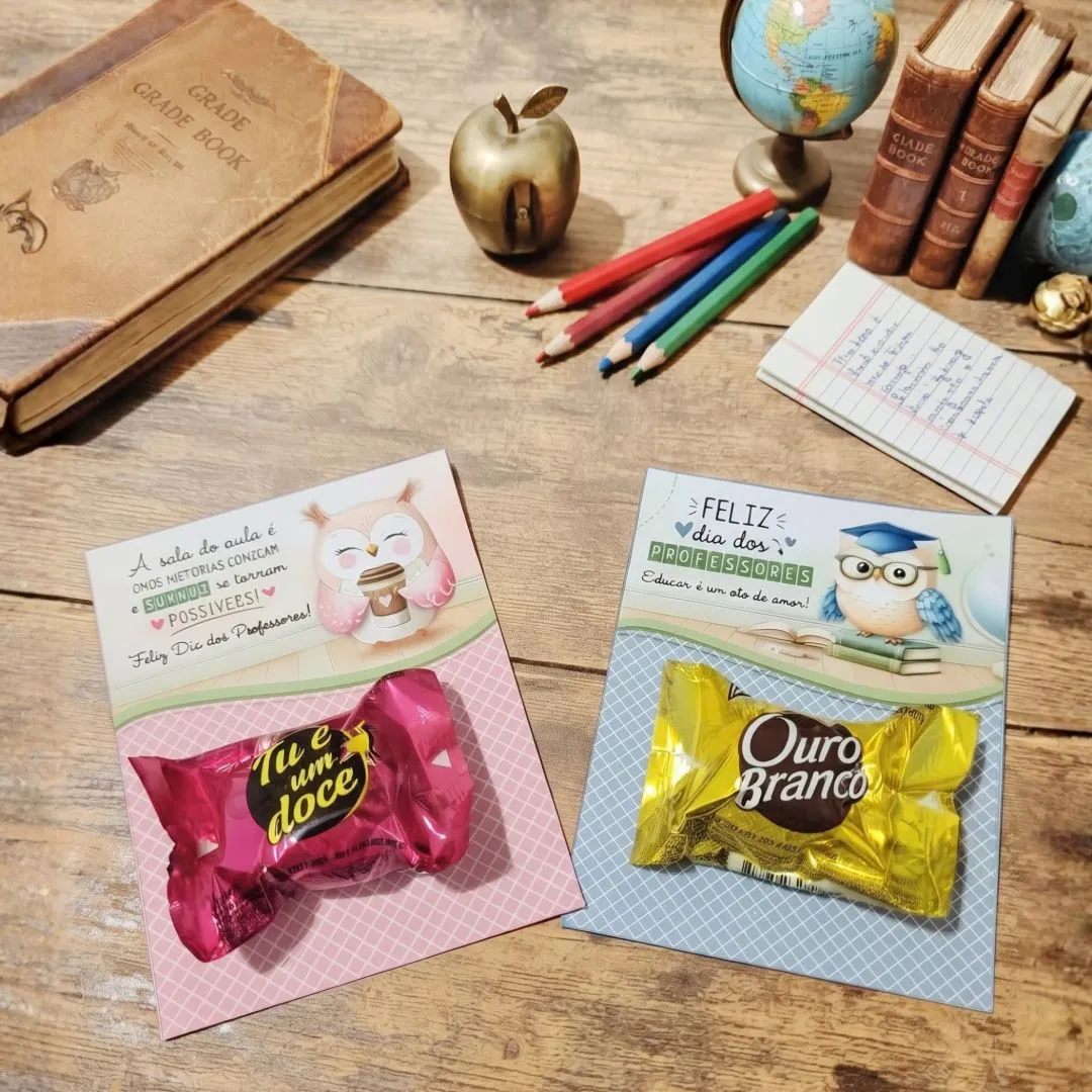 Tag Cartão Bombom dia dos Professores. - foto 4