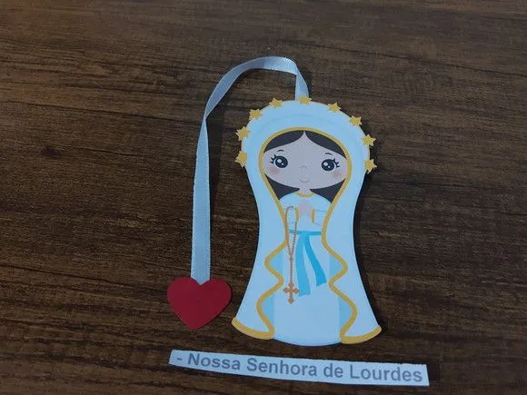Marcador de Página 10 cm - Nossa Senhora de Lourdes - foto 2