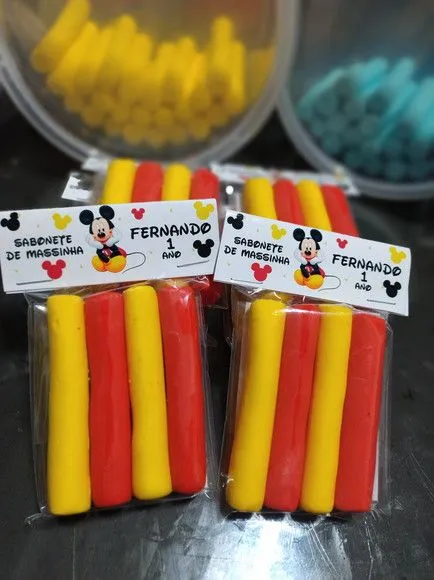 Lembrancinha Mikey Personalizada Sabonete Mágico - artesanato feito à mão por Juliana Biz - casa e bem estar