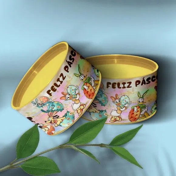 Tubo Lata - Turma do Mickey Páscoa Personalizada - artesanato feito à mão por Mi Papelaria Criativa