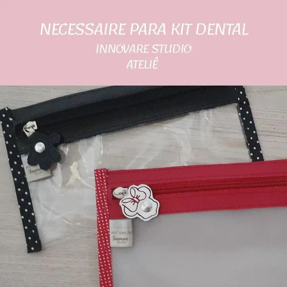 Necessaire porta escova de dente - Mickey e Minnie - feito à mão por Innovare Studio