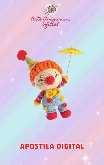 Receita Palhaço - Amigurumi