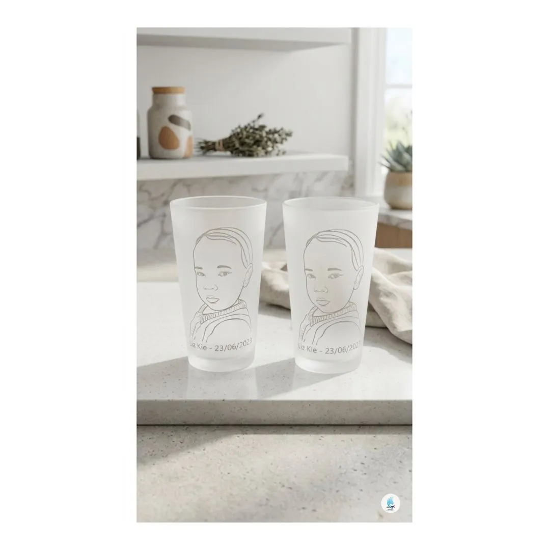 Copo de Vidro Jateado Personalizado com o Desenho da Foto - foto 7