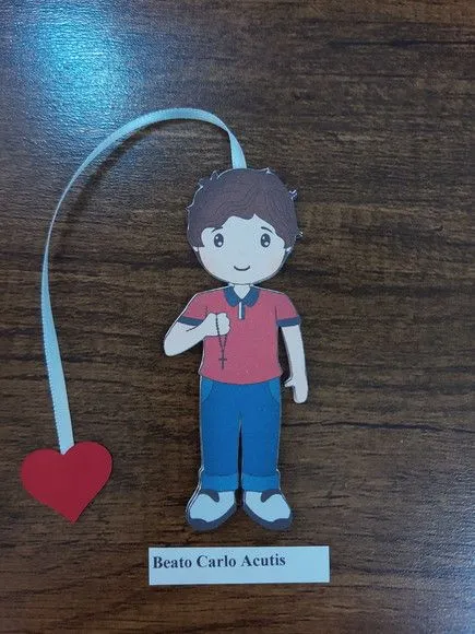 Marcador de Página 10 cm - Beato Carlo Acutis